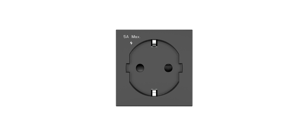 [KRAMER] MP-U(B) Single Black Universal Power Socket Modules for all Kramer Enclosures