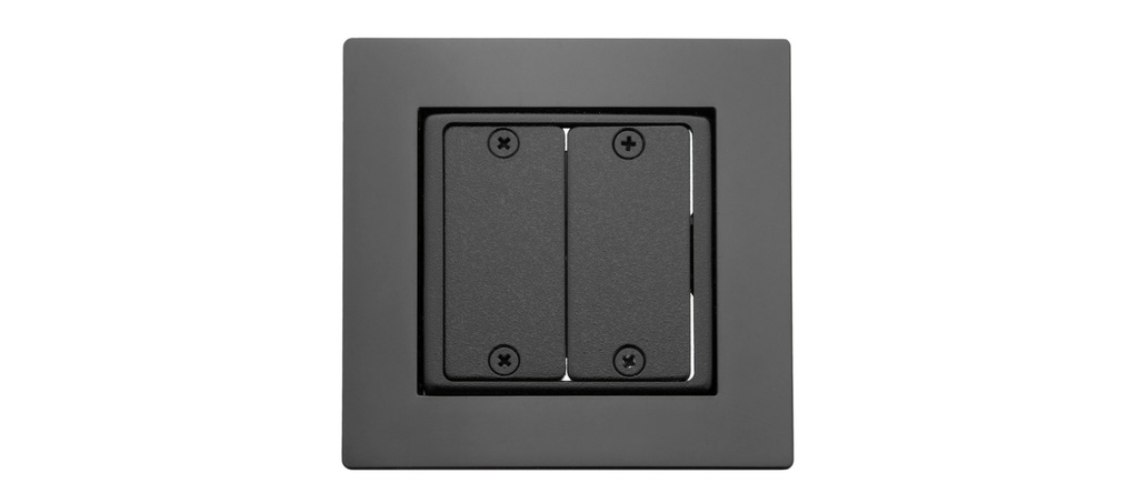 [KRAMER] FRAME-1G/US(B) Frame for Wall Plate Inserts - 1 Gang