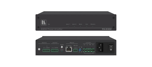 [13-80455130] [KRAMER] PA-240Z 1x240W @ 70V/100V And  2x120W @ 8Ω Controllable Power Amplif