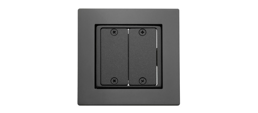[85-000152] [KRAMER] FRAME-1G/US(B) Frame for Wall Plate Inserts - 1 Gang